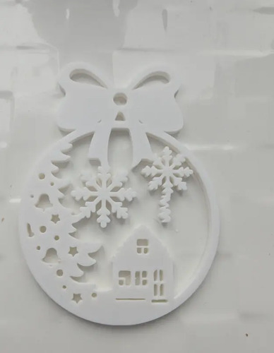 Adorno Navidad Para Árbol - Casa En La Nieve - Foto 2