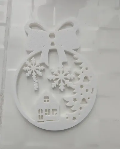 Adorno Navidad Para Árbol - Casa En La Nieve - Foto 3