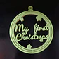 Adorno Navidad Para Árbol - Mi Primera Navidad - Miniatura 2