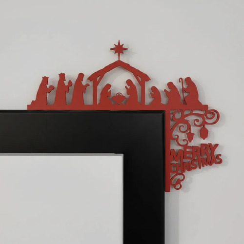 Decoración De Marco De Puerta Navideña - Foto 2