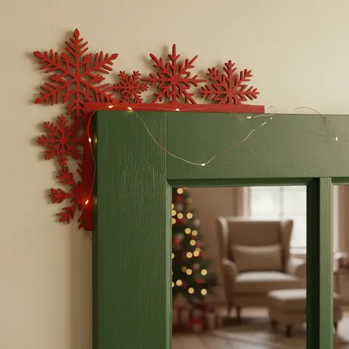 Decoración Para El Marco De La Puerta De Navidad - Foto 2