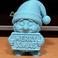 Gnomo Con Cartel De Feliz Navidad - Miniatura 1