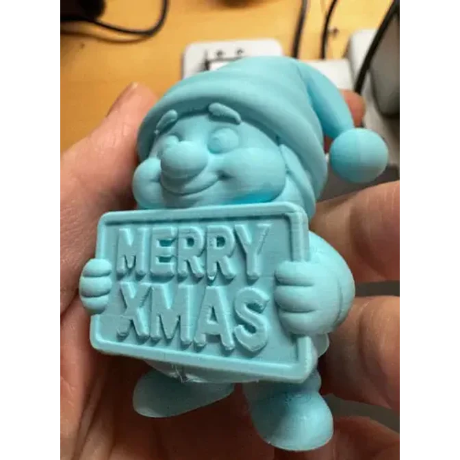 Gnomo Con Cartel De Feliz Navidad 2