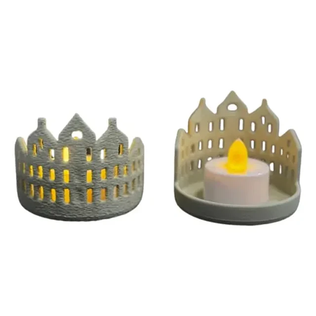 Portavelas Led De Casa