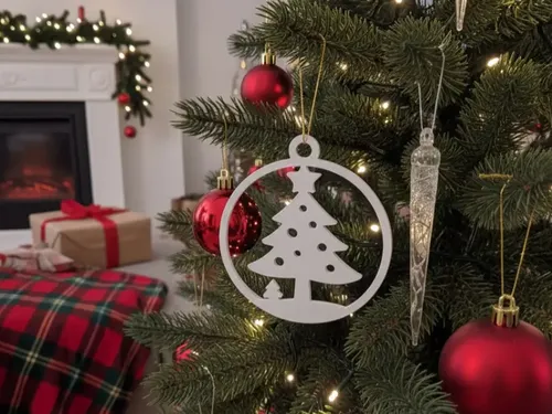 Adorno De Árbol De Navidad  Decoración Navideña Sencilla
