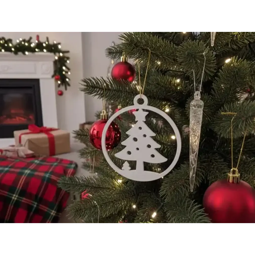 Adorno De Árbol De Navidad  Decoración Navideña Sencilla 1