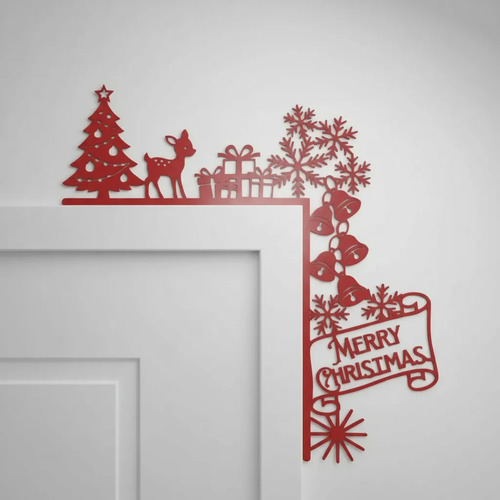 Decoración De Marco De Puerta Navideña Adorno - Foto 3