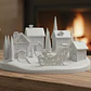 Decoración De Escena De Pueblo Navideño - Miniatura 1
