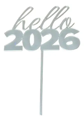 Topper De Pastel De Año Nuevo 2026
