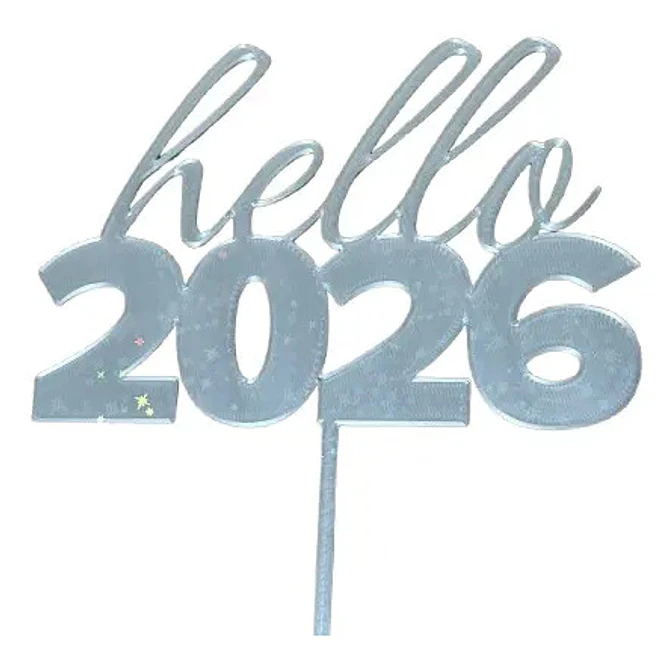 Topper De Pastel De Año Nuevo 2026 2