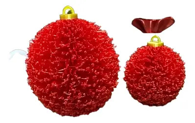 Adorno Navideño - Pack De Bolas De Navidad En Rojo