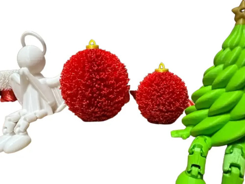 Adorno Navideño - Pack De Bolas De Navidad En Rojo - Foto 3