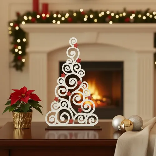Figura Navideña De Árbol De Navidad Moderno - Foto 3