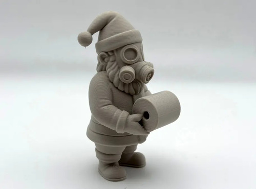 Adorno Navideño- Papá Noel Con Papel Higiénico - Foto 2