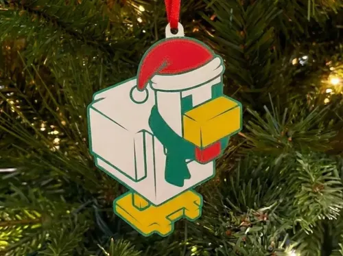 Adorno De Navidad De Pollo Minecraft