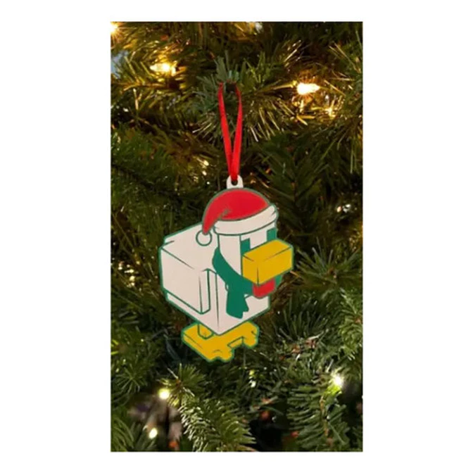 Adorno De Navidad De Pollo Minecraft 2