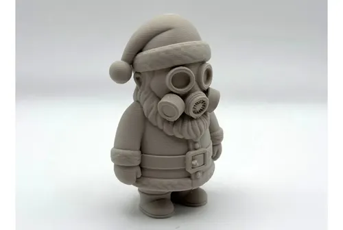 Adorno Navideño- Papá Noel Con Máscara De Gas - Foto 2
