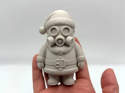Adorno Navideño- Papá Noel Con Máscara De Gas - Foto 4