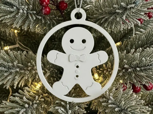 Adorno De Árbol De Navidad Con Colgante De Hombre Jengibre