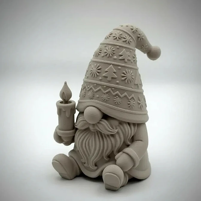 Adorno Navideño- Gnomo Vela De Navidad 1