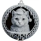 Adorno Navideño - Bola De Navidad Cara De Gato Pack 6 - Miniatura 3