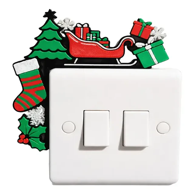 Adorno Para Interruptor - Trineo Santa