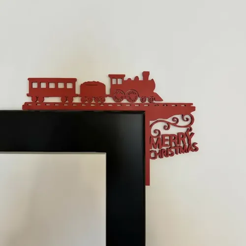 Decoración De Puerta Navideña Trenes