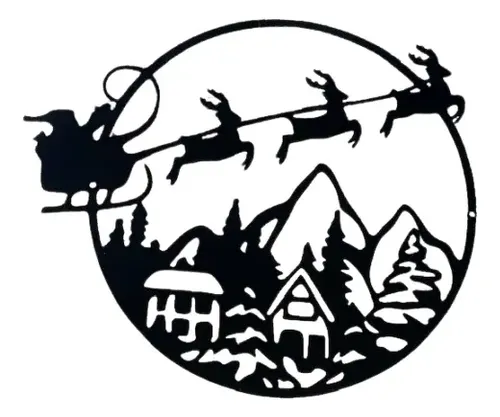 Decoración - Letrero Navideño Para Puerta