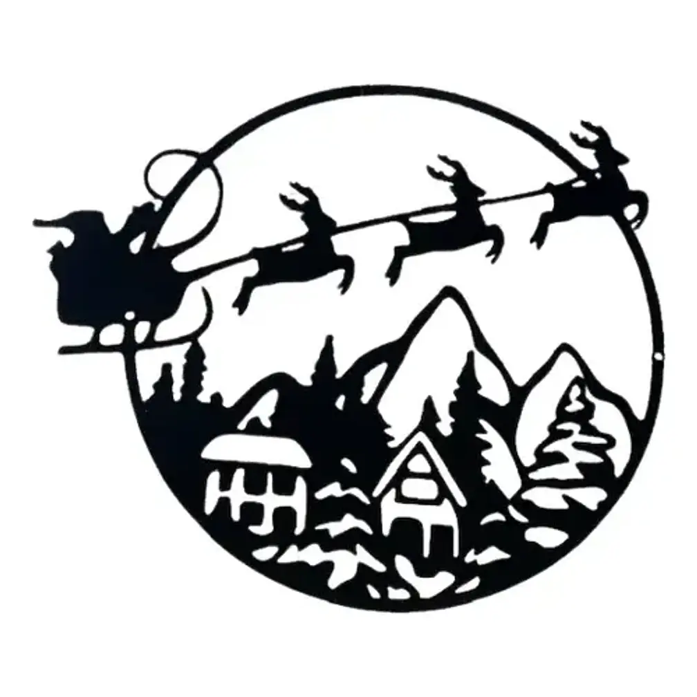 Decoración - Letrero Navideño Para Puerta 1