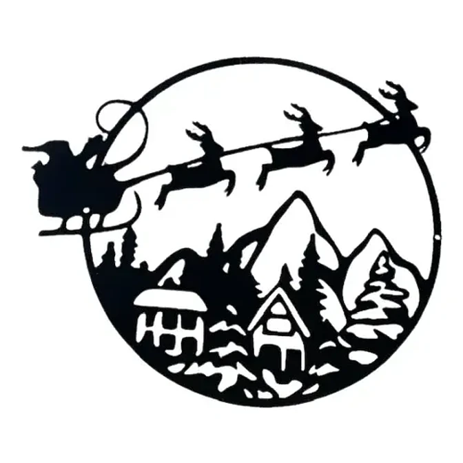 Decoración - Letrero Navideño Para Puerta 1
