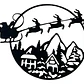 Decoración - Letrero Navideño Para Puerta - Miniatura 2