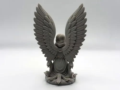 Figura Decoración- Escultura Ángel Orando - Foto 2
