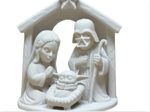Figura Navideña De Pesebre Navideño Starwars