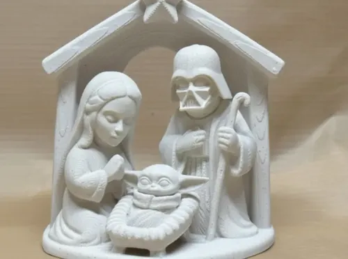 Figura Navideña De Pesebre Navideño Starwars - Foto 2
