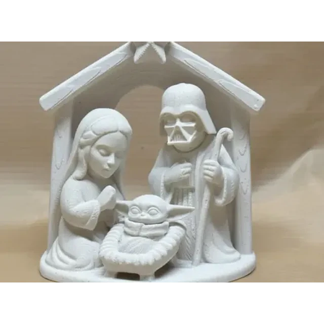 Figura Navideña De Pesebre Navideño Starwars