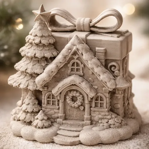 Adorno Navideño- Casa Regalo De Navidad