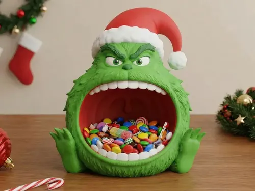 Decoración Para Dulces Del Grinch - Navidad