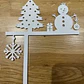 Adorno Navidad - Esquinero Puerta Muñeco De Nieve - Miniatura 2