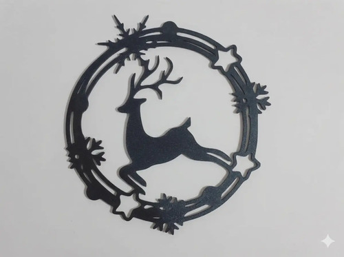Adorno Para Pared - Ciervo Navideño
