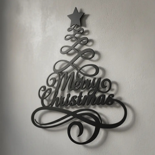 Decoración De Pared De Navidad Negro - Foto 2