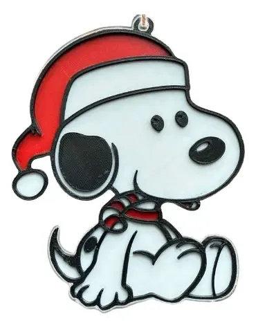 Adorno Navideño - Snoopy Con Gorro De Santa - Foto 2