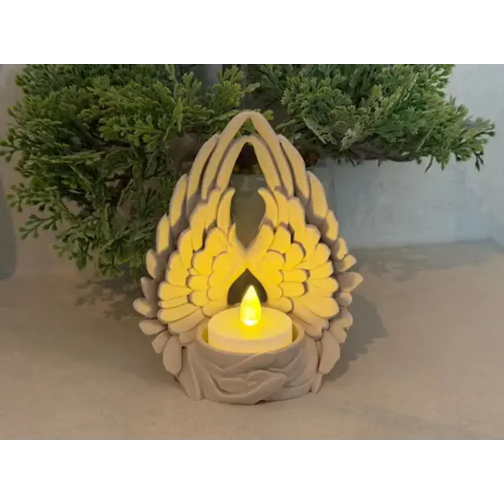 Portavelas Led Alas De Ángel 2