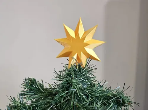 Remate Para Árbol De Navidad - Estrella De 9 Puntas