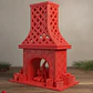 Decoración De Chimenea Navideña - Miniatura 1