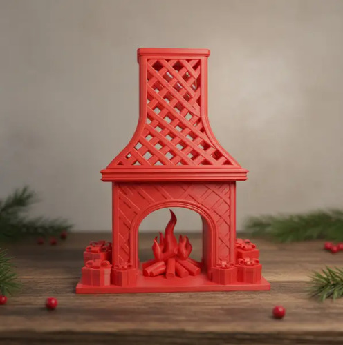 Decoración De Chimenea Navideña - Foto 2