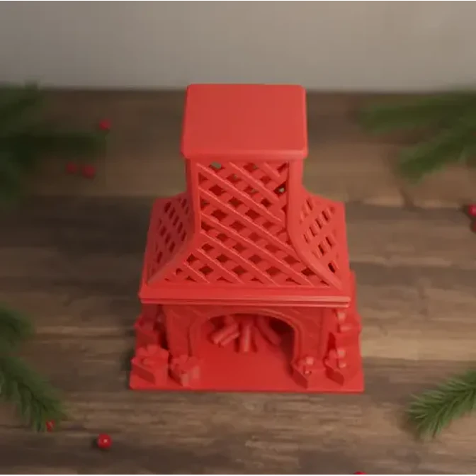 Decoración De Chimenea Navideña 3