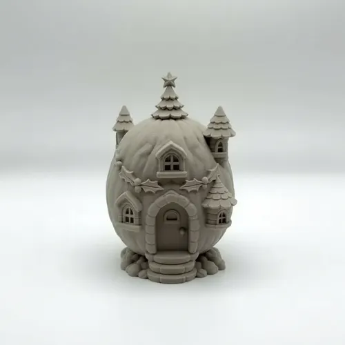 Adorno Navideño- Casa Navideña De Nuez