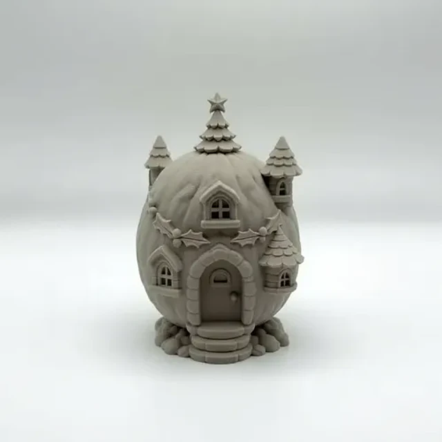 Adorno Navideño- Casa Navideña De Nuez