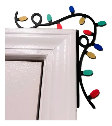 Adorno Navidad - Esquinero De Puerta Luces