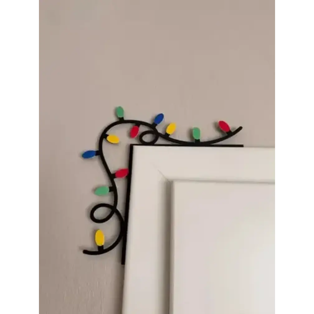 Adorno Navidad - Esquinero De Puerta Luces 2